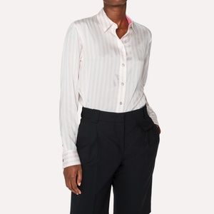 Paul Smith Striped Pink Button Down